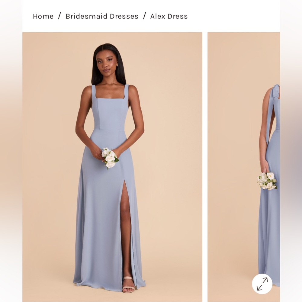 Birdy Grey- Alex Convertible Dress Chiffon - Dusty Blue